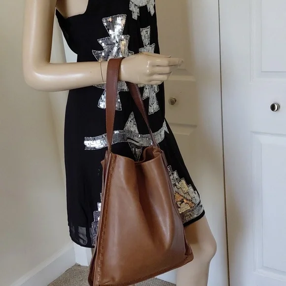 VINTAGE COACH LAST ONE BRAIDED FEEDSACK HOBO BAG - Picture 14 of 17